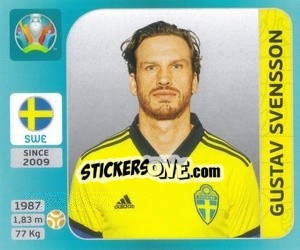 Sticker Gustav Svensson - UEFA Euro 2020 Tournament Edition. 654 Stickers version n. 542 - Panini