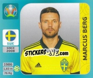 Cromo Marcus Berg - UEFA Euro 2020 Tournament Edition. 654 Stickers version - Panini