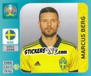 Sticker Marcus Berg - UEFA Euro 2020 Tournament Edition. 654 Stickers version n. 543 - Panini