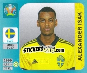 Sticker Alexander Isak - UEFA Euro 2020 Tournament Edition. 654 Stickers version n. 544 - Panini