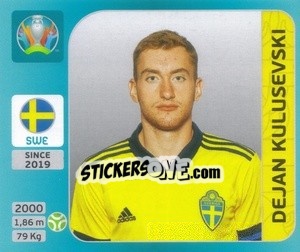 Figurina Dejan Kulusevski - UEFA Euro 2020 Tournament Edition. 654 Stickers version - Panini