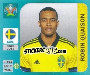 Sticker Robin Quaison - UEFA Euro 2020 Tournament Edition. 654 Stickers version - Panini