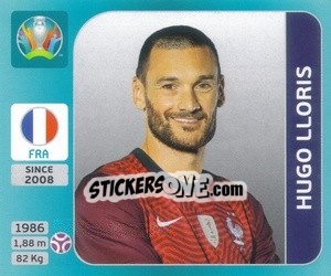 Sticker Hugo Lloris - UEFA Euro 2020 Tournament Edition. 654 Stickers version - Panini