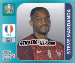 Sticker Steve Mandanda - UEFA Euro 2020 Tournament Edition. 654 Stickers version - Panini