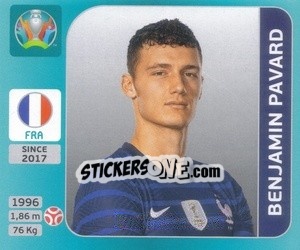 Sticker Benjamin Pavard - UEFA Euro 2020 Tournament Edition. 654 Stickers version n. 554 - Panini