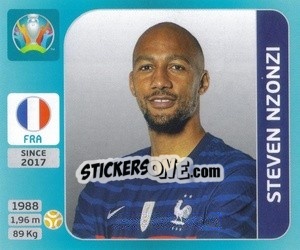 Figurina Steven Nzonzi - UEFA Euro 2020 Tournament Edition. 654 Stickers version - Panini