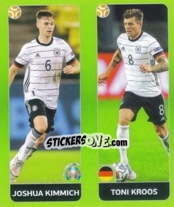 Figurina Joshua Kimmich / Toni Kroos - UEFA Euro 2020 Tournament Edition. 654 Stickers version - Panini