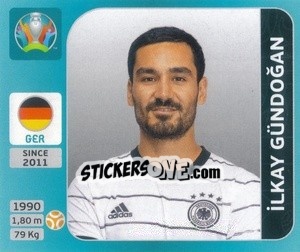 Sticker Ilkay Gündoğan - UEFA Euro 2020 Tournament Edition. 654 Stickers version n. 593 - Panini