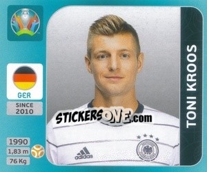 Sticker Toni Kroos - UEFA Euro 2020 Tournament Edition. 654 Stickers version - Panini