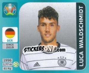 Sticker Luca Waldschmidt - UEFA Euro 2020 Tournament Edition. 654 Stickers version - Panini