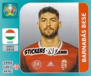 Cromo Barnabás Bese - UEFA Euro 2020 Tournament Edition. 654 Stickers version - Panini