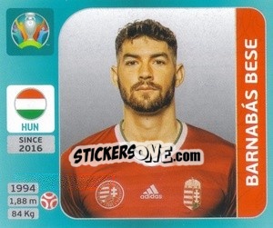 Figurina Barnabás Bese - UEFA Euro 2020 Tournament Edition. 654 Stickers version - Panini