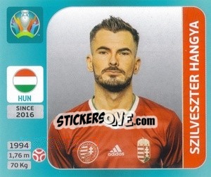 Figurina Szilveszter Hangya - UEFA Euro 2020 Tournament Edition. 654 Stickers version - Panini