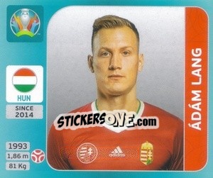 Figurina Ádám Lang - UEFA Euro 2020 Tournament Edition. 654 Stickers version - Panini