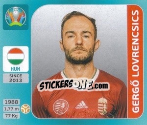 Sticker Gergő Lovrencsics - UEFA Euro 2020 Tournament Edition. 654 Stickers version - Panini