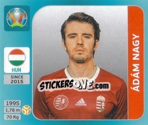 Sticker Ádám Nagy - UEFA Euro 2020 Tournament Edition. 654 Stickers version n. 613 - Panini