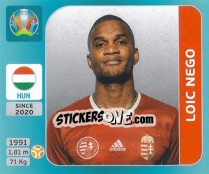 Sticker Loic Nego - UEFA Euro 2020 Tournament Edition. 654 Stickers version n. 614 - Panini