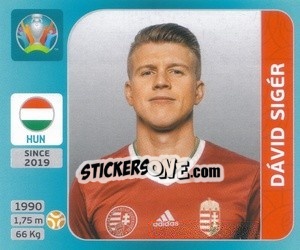 Sticker Dávid Sigér - UEFA Euro 2020 Tournament Edition. 654 Stickers version - Panini