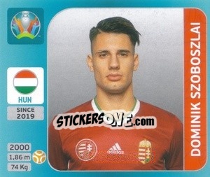 Figurina Dominik Szoboszlai - UEFA Euro 2020 Tournament Edition. 654 Stickers version - Panini