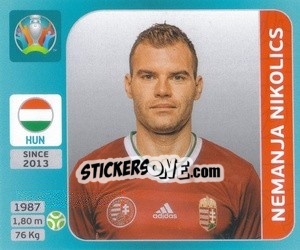 Cromo Nemanja Nikolic - UEFA Euro 2020 Tournament Edition. 654 Stickers version - Panini