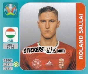 Cromo Roland Sallai - UEFA Euro 2020 Tournament Edition. 654 Stickers version - Panini