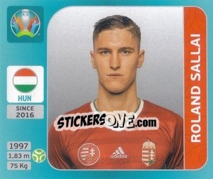 Figurina Roland Sallai - UEFA Euro 2020 Tournament Edition. 654 Stickers version - Panini