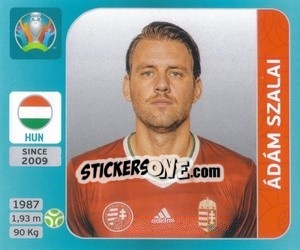 Sticker Ádám Szalai - UEFA Euro 2020 Tournament Edition. 654 Stickers version - Panini