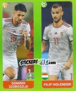 Sticker Dominik Szoboszlai / Filip Holender - UEFA Euro 2020 Tournament Edition. 654 Stickers version n. 626 - Panini
