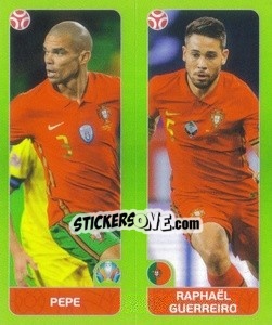 Sticker Pepe / Raphaël Guerreiro - UEFA Euro 2020 Tournament Edition. 654 Stickers version n. 629 - Panini
