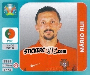 Sticker Mário Rui - UEFA Euro 2020 Tournament Edition. 654 Stickers version - Panini