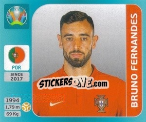 Sticker Bruno Fernandes - UEFA Euro 2020 Tournament Edition. 654 Stickers version n. 645 - Panini