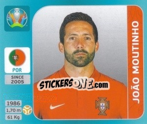 Sticker João Moutinho - UEFA Euro 2020 Tournament Edition. 654 Stickers version - Panini