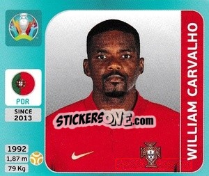 Figurina William Carvalho - UEFA Euro 2020 Tournament Edition. 654 Stickers version - Panini