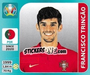 Cromo Francisco Trincão - UEFA Euro 2020 Tournament Edition. 654 Stickers version - Panini