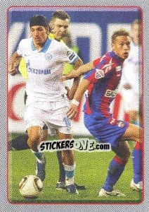 Sticker ЦСКА–Зенит - Russian Football Premier League 2011-2012 n. 7 - Panini