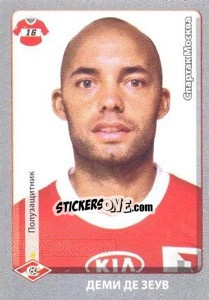 Sticker Деми де Зеув / Demy de Zeeuw - Russian Football Premier League 2011-2012 n. 319 - Panini