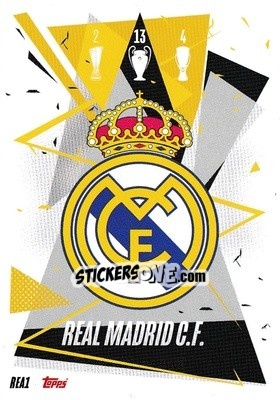 Sticker Team Badge - UEFA Champions League 2020-2021. Match Attax n. REA1 - Panini