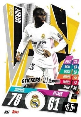 Sticker Ferland Mendy - UEFA Champions League 2020-2021. Match Attax n. REA7 - Panini
