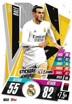 Sticker Gareth Bale - UEFA Champions League 2020-2021. Match Attax n. REA16 - Panini
