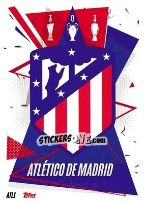 Sticker Team Badge - UEFA Champions League 2020-2021. Match Attax n. ATL1 - Panini