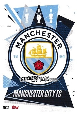 Sticker Team Badge - UEFA Champions League 2020-2021. Match Attax n. MCI1 - Panini