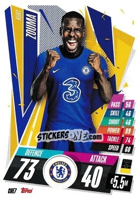 Sticker Kurt Zouma - UEFA Champions League 2020-2021. Match Attax n. CHE7 - Panini