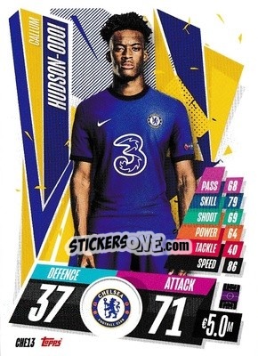 Sticker Callum Hudson-Odoi - UEFA Champions League 2020-2021. Match Attax n. CHE13 - Panini