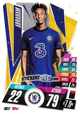 Sticker Tammy Abraham - UEFA Champions League 2020-2021. Match Attax n. CHE17 - Panini