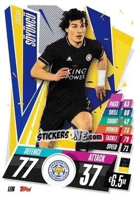 Sticker Çağlar Söyüncü - UEFA Champions League 2020-2021. Match Attax n. LEI6 - Panini