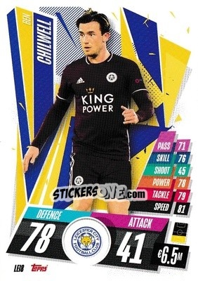 Sticker Ben Chilwell - UEFA Champions League 2020-2021. Match Attax n. LEI8 - Panini