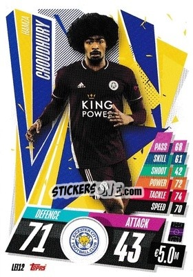 Sticker Hamza Choudhury - UEFA Champions League 2020-2021. Match Attax n. LEI12 - Panini