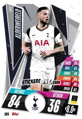 Sticker Toby Alderweireld - UEFA Champions League 2020-2021. Match Attax n. TOT5 - Panini