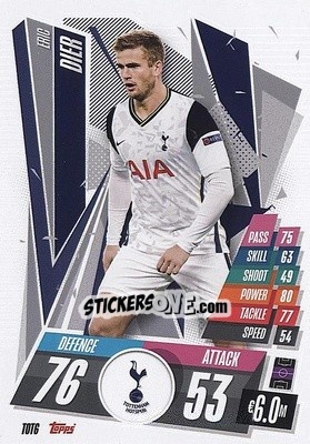 Sticker Eric Dier - UEFA Champions League 2020-2021. Match Attax n. TOT6 - Panini