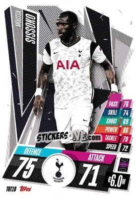 Sticker Moussa Sissoko - UEFA Champions League 2020-2021. Match Attax n. TOT10 - Panini
